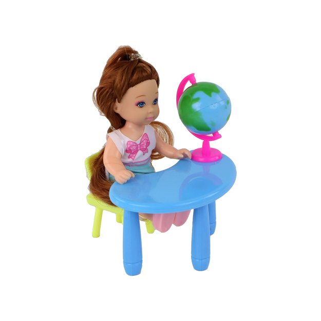Teacher Doll With Student School Accessories