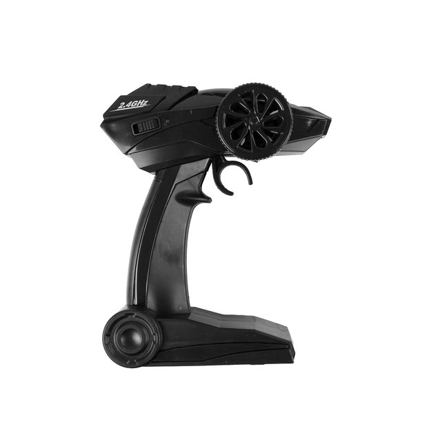 Auto RC Aukšti ratai 1:18 plastikiniai juodai auksiniai 14