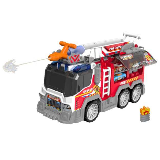 Fire Truck Fire Department Drive Moving Elements Lights Sounds 1
