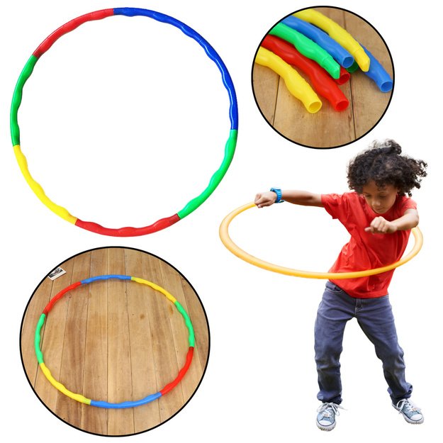 Spalvotas sulankstomas hula hop lankas 80 cm