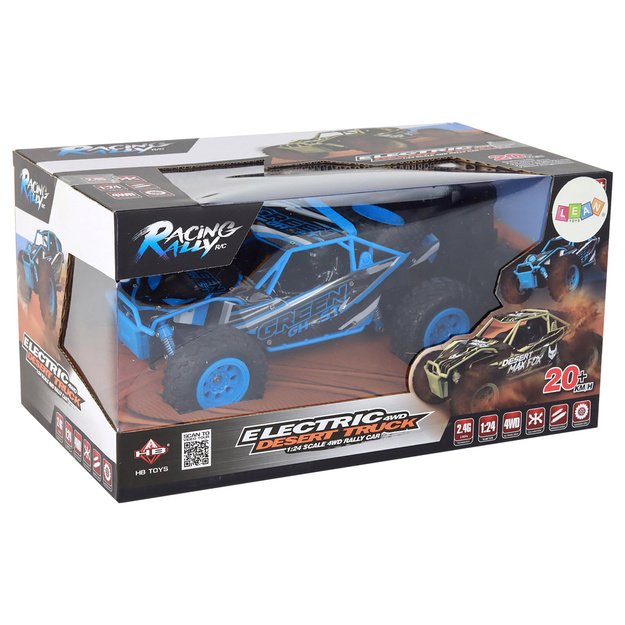 Nuotoliniu būdu valdomas visureigis R/C 1:24 mėlynas 13