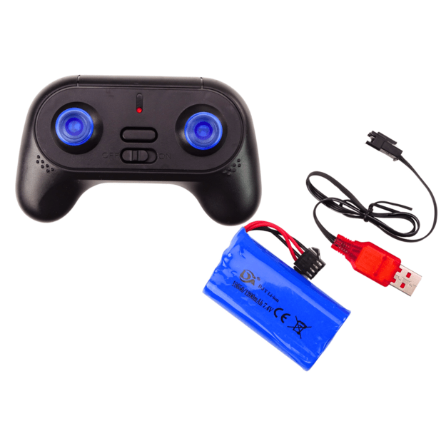 Didelis visureigis, valdomas nuotoliniu būdu 2.4G RC 1:6 pilkos spalvos 4