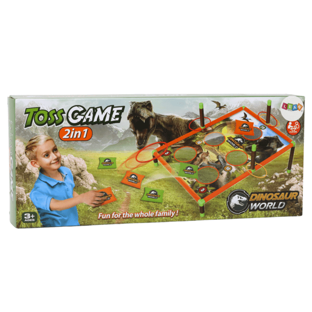 Arkadinio žaidimo krepšys Throw Hoop 2in1 Dinosaurs Board