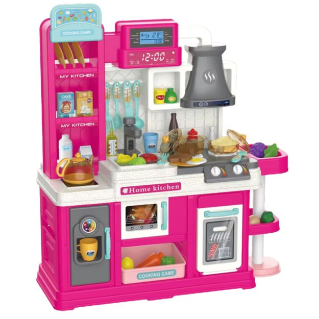 Children s Kitchen Water Cycle Color Changing Food Steam Pink 64 pcs. 1