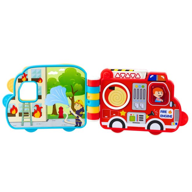 Interactive Educational Book Vehicles Lights Sounds Moving Elements 2