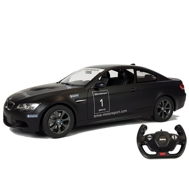 BMW M3 Remote Controlled Sports Car RC Rastar Black 1:14