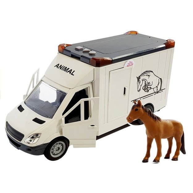 Horse Transport Vehicle White 1