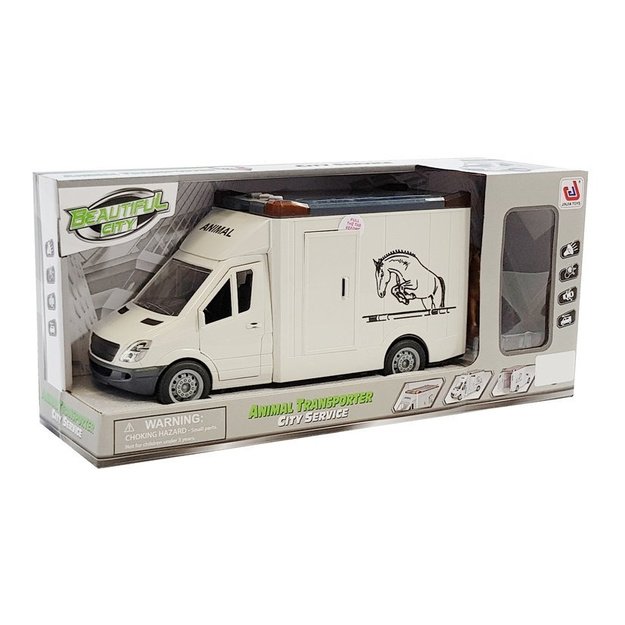 Horse Transport Vehicle White 3