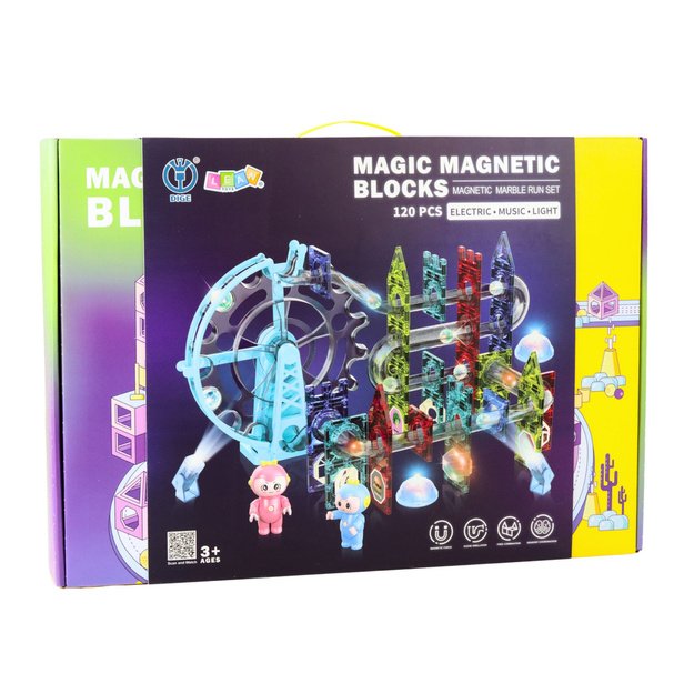 Magnetic Space Blocks Ball Track Luminous People 120 pcs. 4