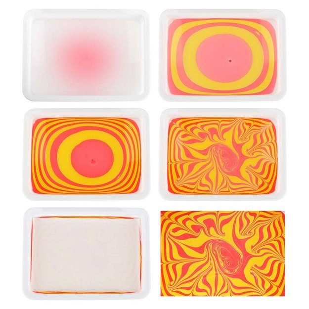 Tapyba ant vandens ebru kūrybinio meno rinkinio priedai 12 spalvų 9