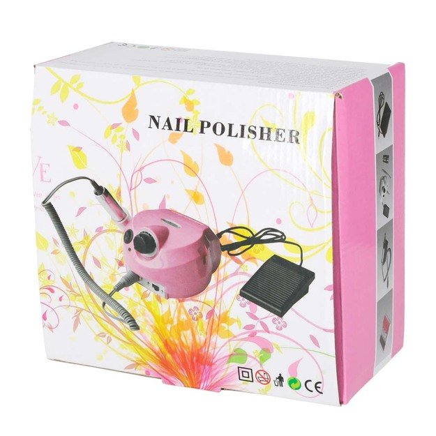 Nagų frezavimo ma&scaron;ina elektrinė 65W manikiūras pedikiūras 6 patarimai pjaustytuvai 14