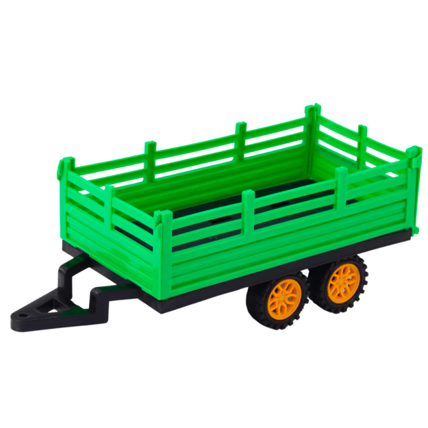 RC Green Remote Controlled Farm Tractor With Trailer 3