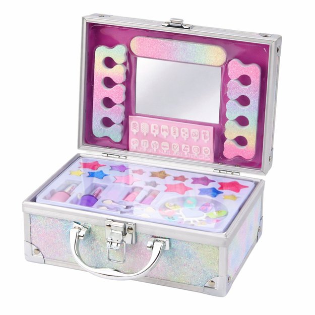 MERMAID GLITTER BEAUTY BOX – NAGŲ IR MAKIAŽO RINKINYS VAIKAMS 1