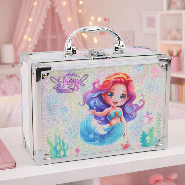 MERMAID GLITTER BEAUTY BOX – NAGŲ IR MAKIAŽO RINKINYS VAIKAMS 6