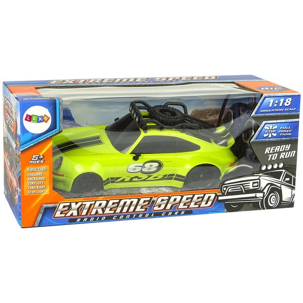  Sportinis automobilis 1:18 žalias  6