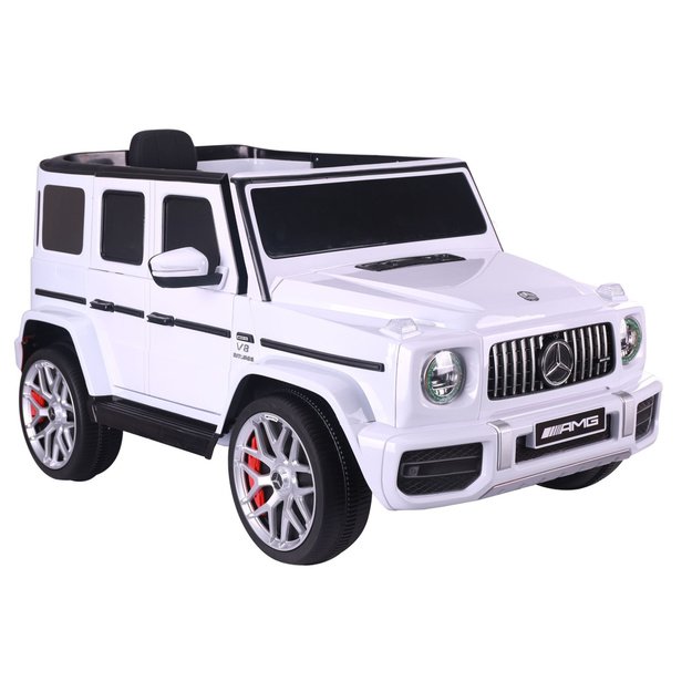 Battery Operated Car S306-1 White Mercedes G63