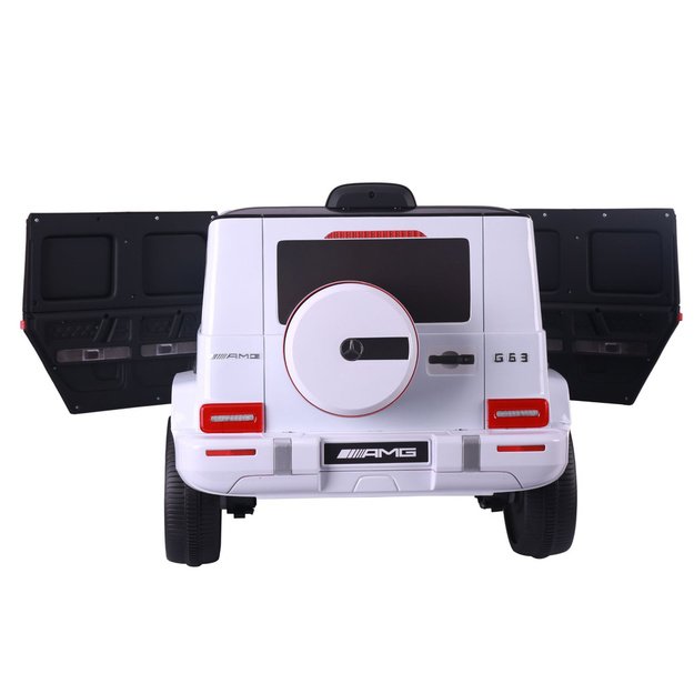 Battery Operated Car S306-1 White Mercedes G63 4