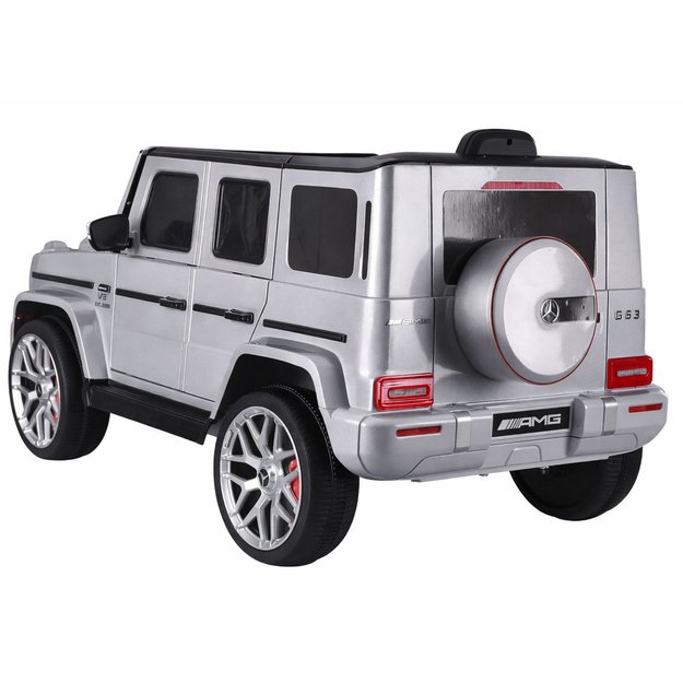 Battery Operated Car S306-1 Silver Mercedes G63 4