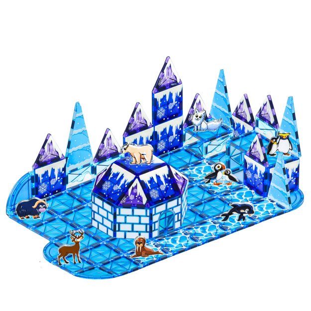 Magnetinės kaladėlės „Ice Land“ – Islandijos statybos rinkinys, 94 dalys 1