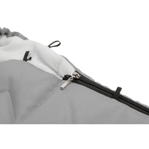 Romper Bag for Pushchair– light grey polar fleece (95x40) 