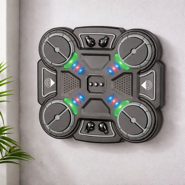 Interaktyvus muzikinis bokso taikinys su LED skaitikliu vaikams, juodas 2