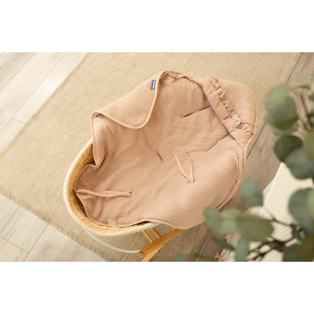 MUSLINO SĖDYNĖS APKLOTAS, SMĖLIO SPALVOS 5