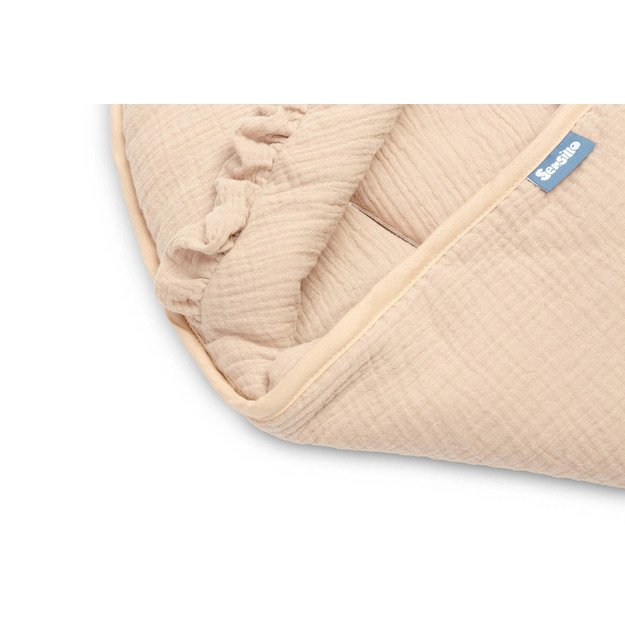 MUSLINO SĖDYNĖS APKLOTAS, SMĖLIO SPALVOS 2