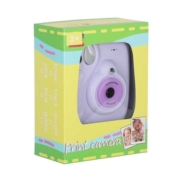 Skaitmeninis momentinis fotoaparatas 16x kasetė su žymekliais violetinės spalvos