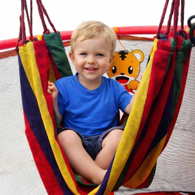 Vaikų batutas sodo kamuolio tinklas krep&scaron;inio kamuolys 155cm raudonas 11