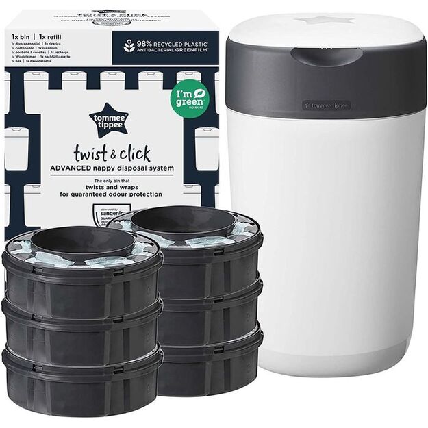 520197 DIAPER CONTAINER + 6 INSERTS