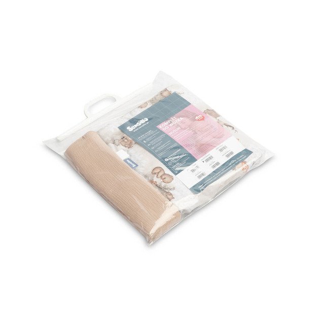 MUSLINO VEŽIMĖLIO KOMPLEKTAS - RUDAS POLICININKAS 1