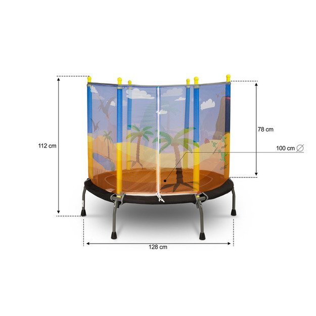 CHILDREN S TRAMPOLINE - DINO