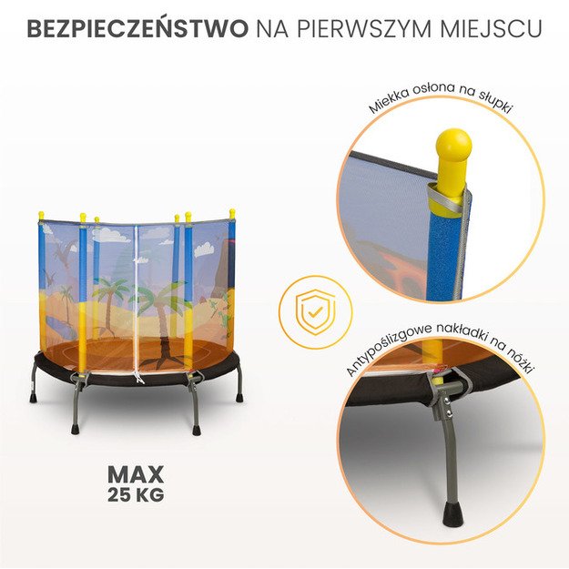 CHILDREN S TRAMPOLINE - DINO