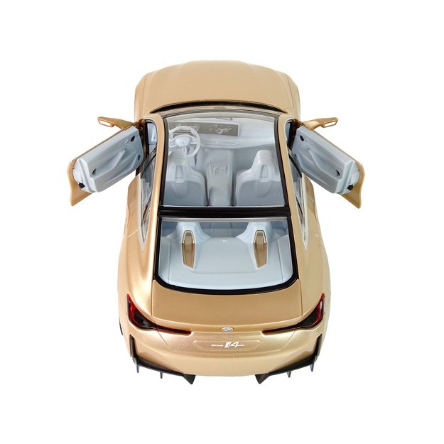BMW I4 nuotolinio valdymo automobilis RC Rastar auksinis 1:14