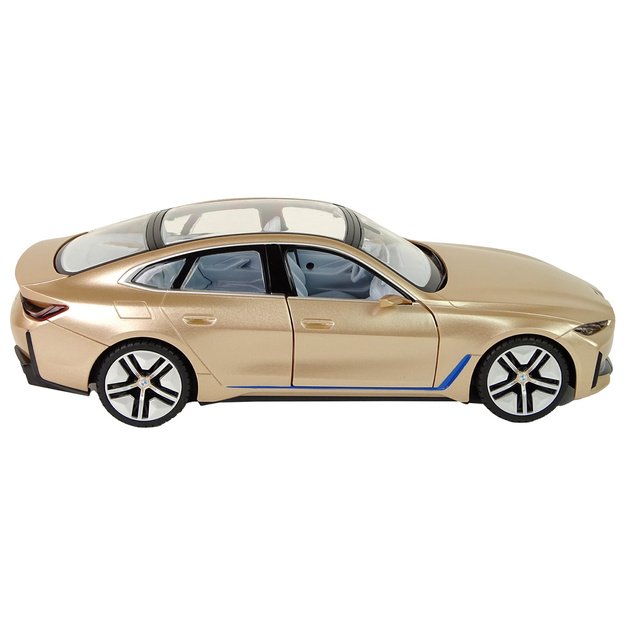 BMW I4 nuotolinio valdymo automobilis RC Rastar auksinis 1:14