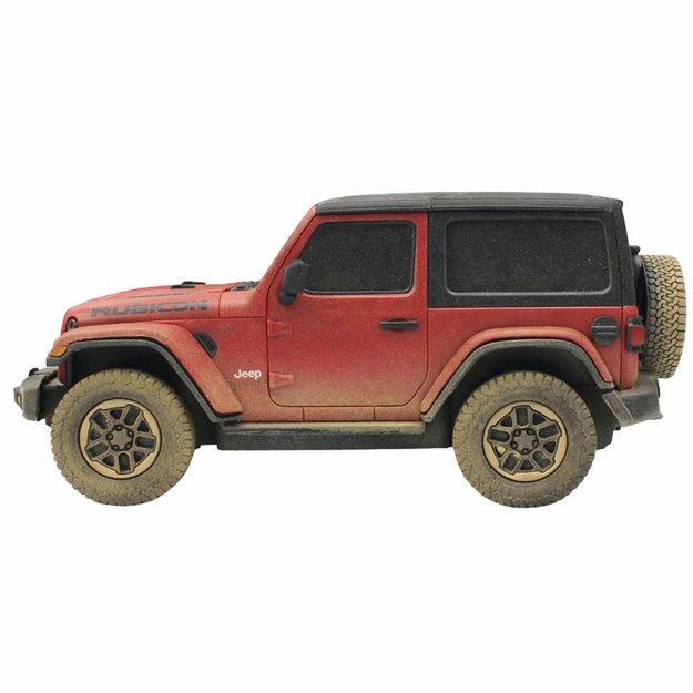 JEEP Wrangler Rubicon-Muddy Remote Controlled RC Car Red Rastar 1:24
