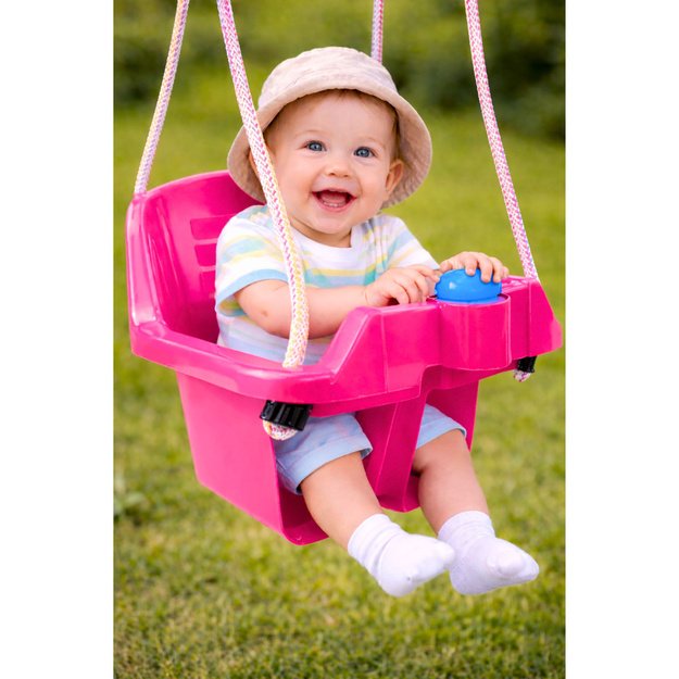 Rožinės sūpynės vaikams 5237