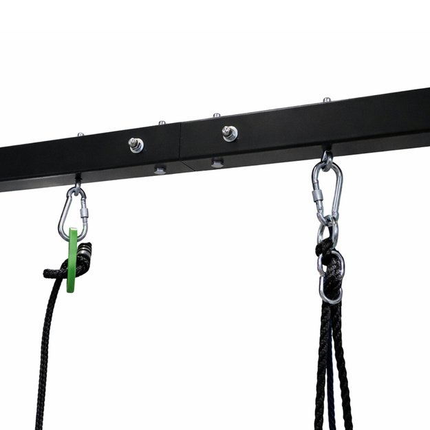 Garden Swing Stork s Nest Seat 2in1 Frame Black 260x173 cm