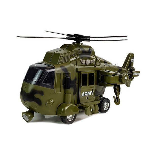 Military Rescue Helicopter 1:16 Hook Sound Light