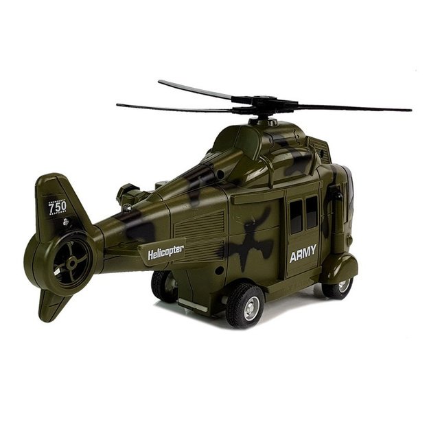 Military Rescue Helicopter 1:16 Hook Sound Light