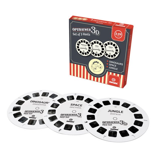 Svoora retro 3D akinių diskų papildymas A, 3 vnt.