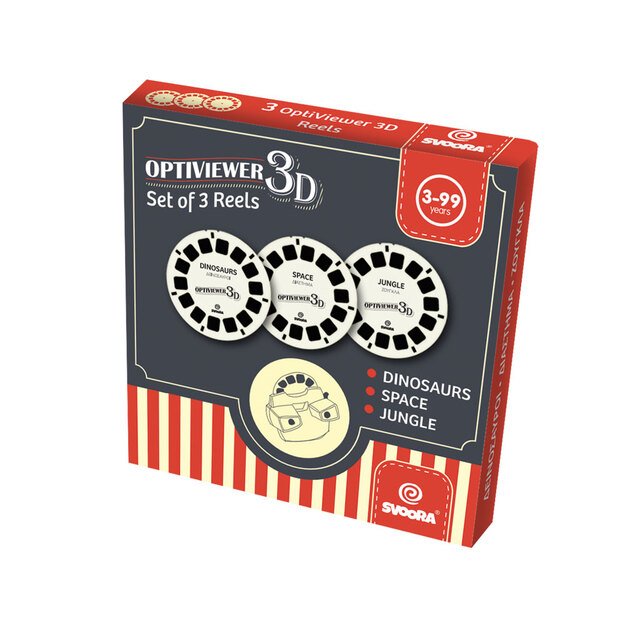 Svoora retro 3D akinių diskų papildymas A, 3 vnt.