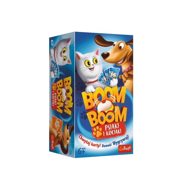 Boom Boom Šunys ir kačiukai Įgūdžių žaidimas Trefl 01909