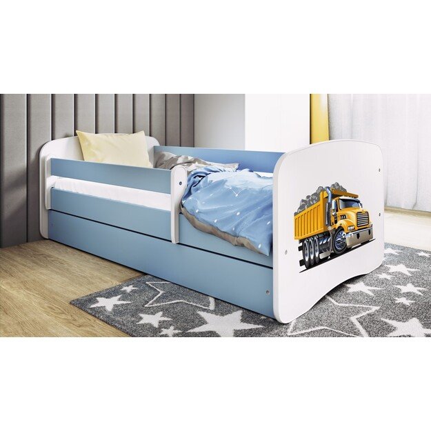Łóżko Babydreams niebieskie ciężarówka bez szuflady bez materaca 160/70