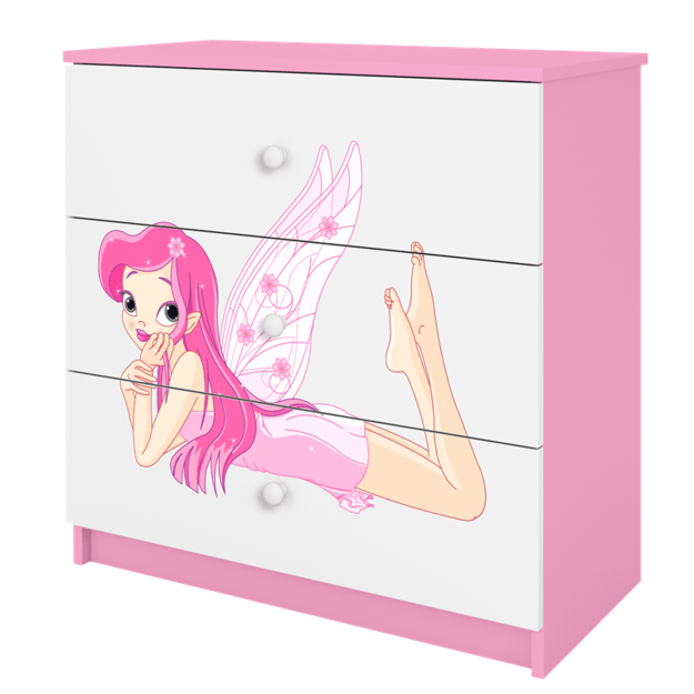 Chest of drawers babydreams pink fairy with wings