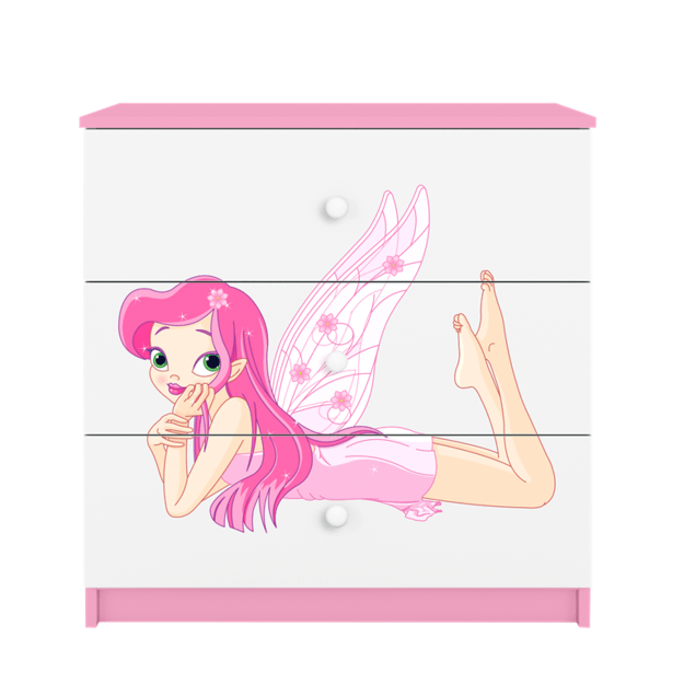 Chest of drawers babydreams pink fairy with wings