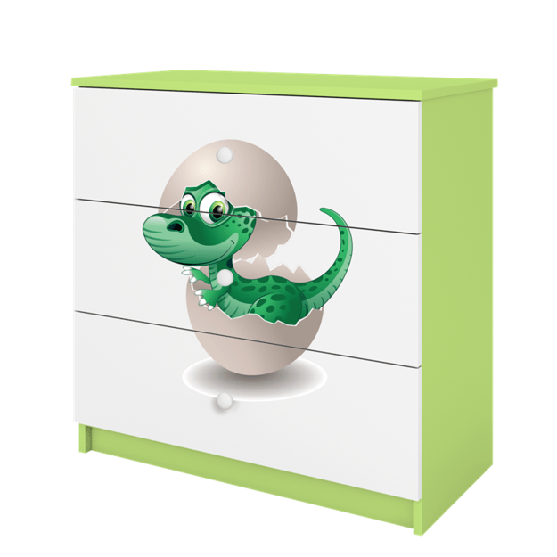 Chest of drawers babydreams green baby dino