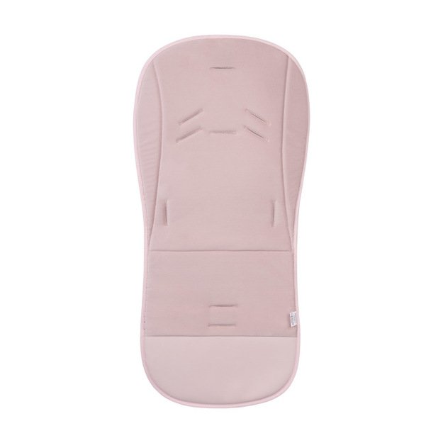 Vežimėlio įdėklas su velvetiniais šakelėmis rožinis