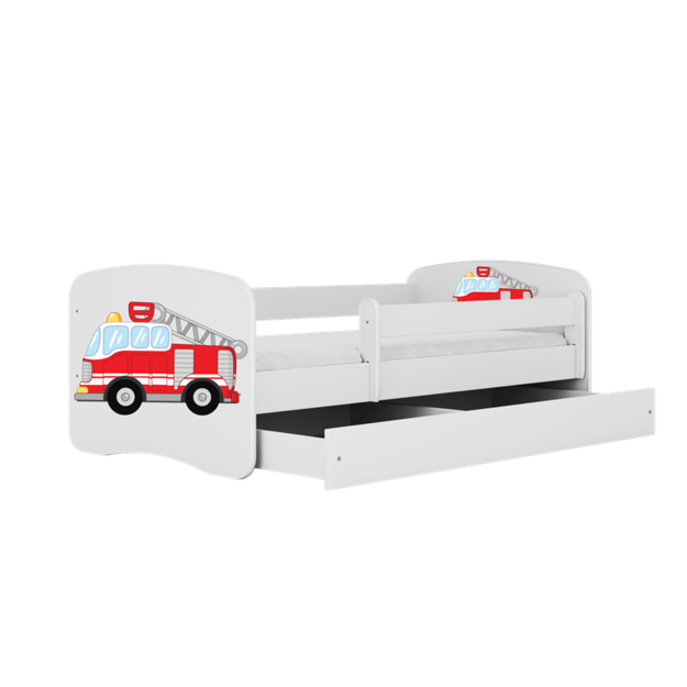 Lova babydreams white fire brigade be stalčiaus be čiužinio 160/80 1