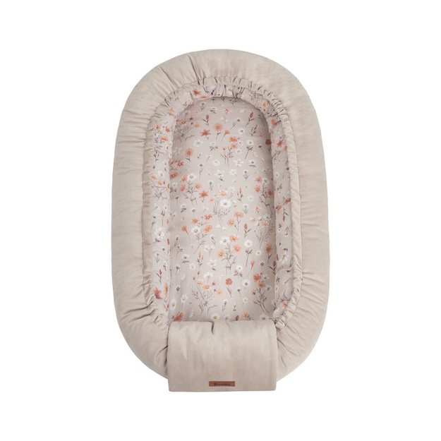 BABY NEST VELVET BLOOM BEIGE 80X45